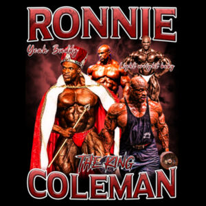 Mens Tee - Ronnie Coleman Graphic Red Design