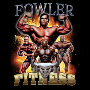 Mens Oversized Heavy Weight Crew - Fowler Fitness Graphic  Design