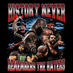 Womens Oversized Heavy Weight Crew - History Never Remembers The Haters  Design