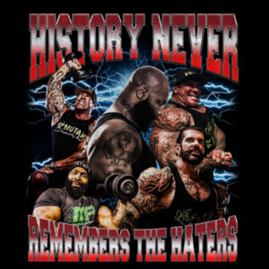 Mens Oversized Heavy Hood - History Never Remembers The Haters  Design