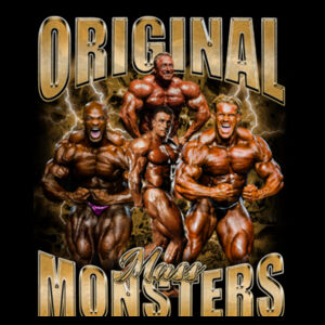 Mens Oversized Heavy Weight Crew - Original Mass Monsters  Design