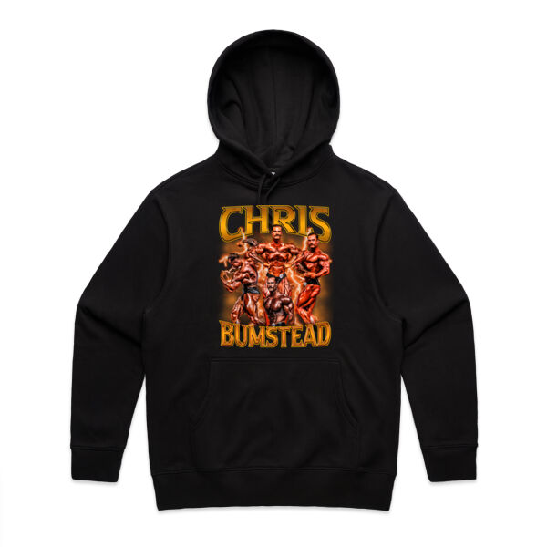 Mens Oversized Heavy Weight Hoodie - Chris Bumbstead Amber Graphic Thumbnail