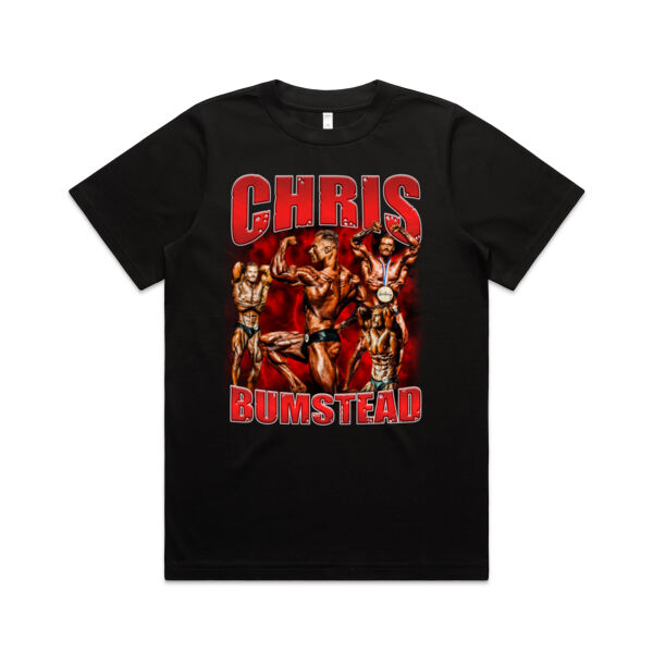 Womens Oversized Heavy Weight Tee - Chris Bumbstead Red Graphic Thumbnail