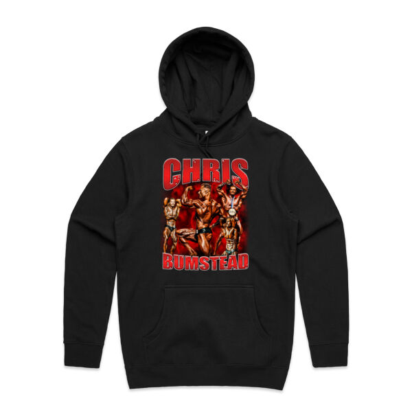 Mens Hoodie - Chris Bumbstead Red Graphic  Thumbnail