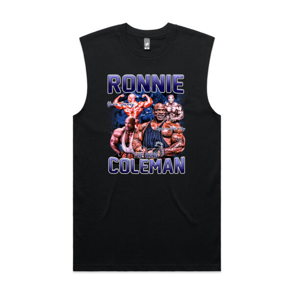 Mens Tank - Ronnie Coleman Graphic Blue Thumbnail