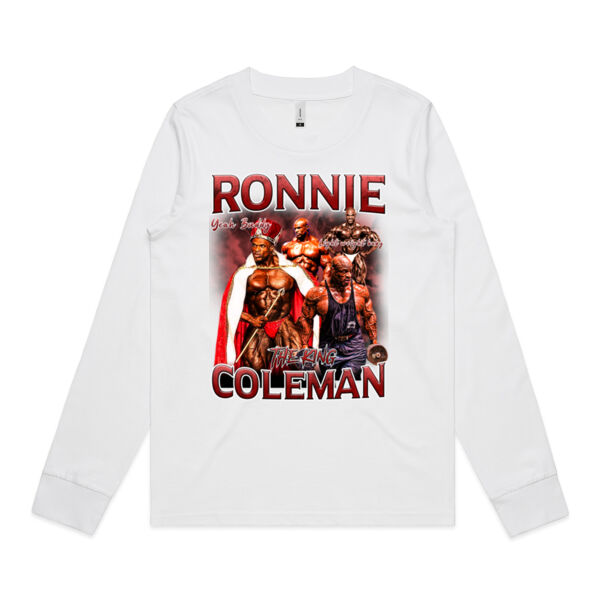 Womens Longsleeve - Ronnie Coleman Graphic Red Thumbnail