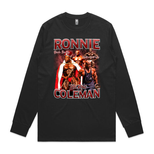 Mens Longsleeve - Ronnie Coleman Graphic Red Thumbnail