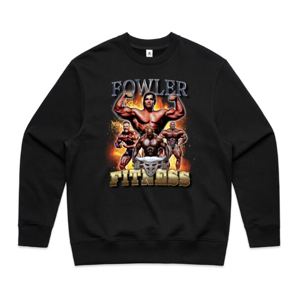 Mens Oversized Heavy Weight Crew - Fowler Fitness Graphic  Thumbnail