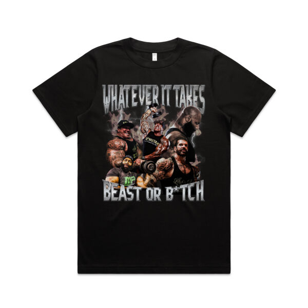 Womens Oversized Heavy Weight Tee - What Ever it Takes Beast or B*tch Thumbnail